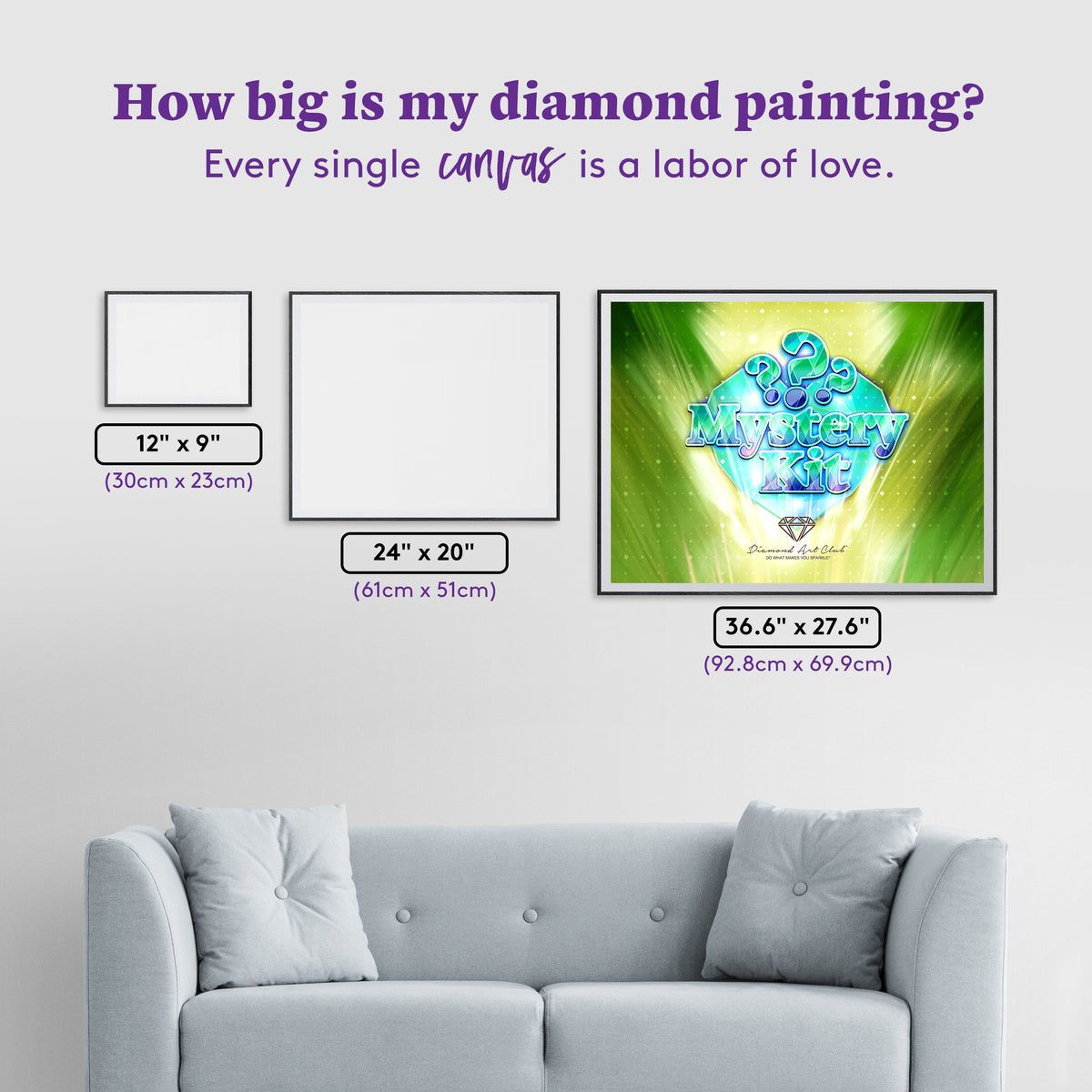Diamond Painting Mystery Kit #78 - Landscape (Camping) 36.6" x 27.6" (92.8cm x 69.9cm) / Square with 93 Colors including 3 ABs and 1 Iridescent Diamond and 5 Fairy Dust Diamonds / 104,813