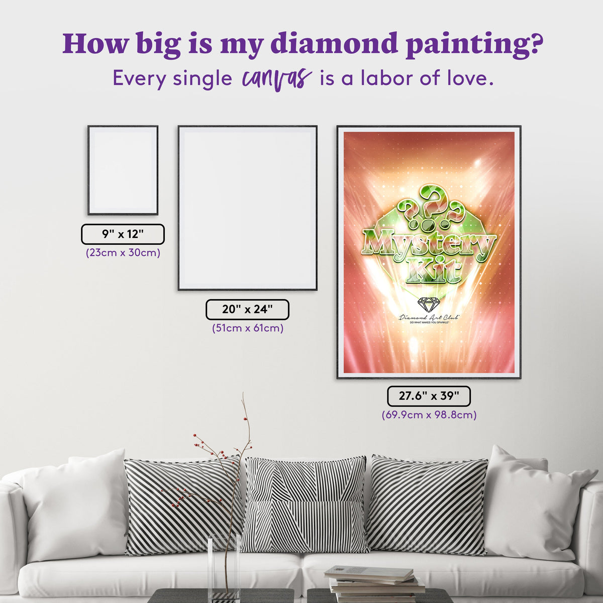 Diamond Painting Mystery Kit #94 - Autumn (Cozy) 27.6" x 39" (69.9cm x 98.8cm) / Square with 68 Colors including 2 ABs and 1 Frosted Diamond and 4 Fairy Dust Diamonds / 111,557