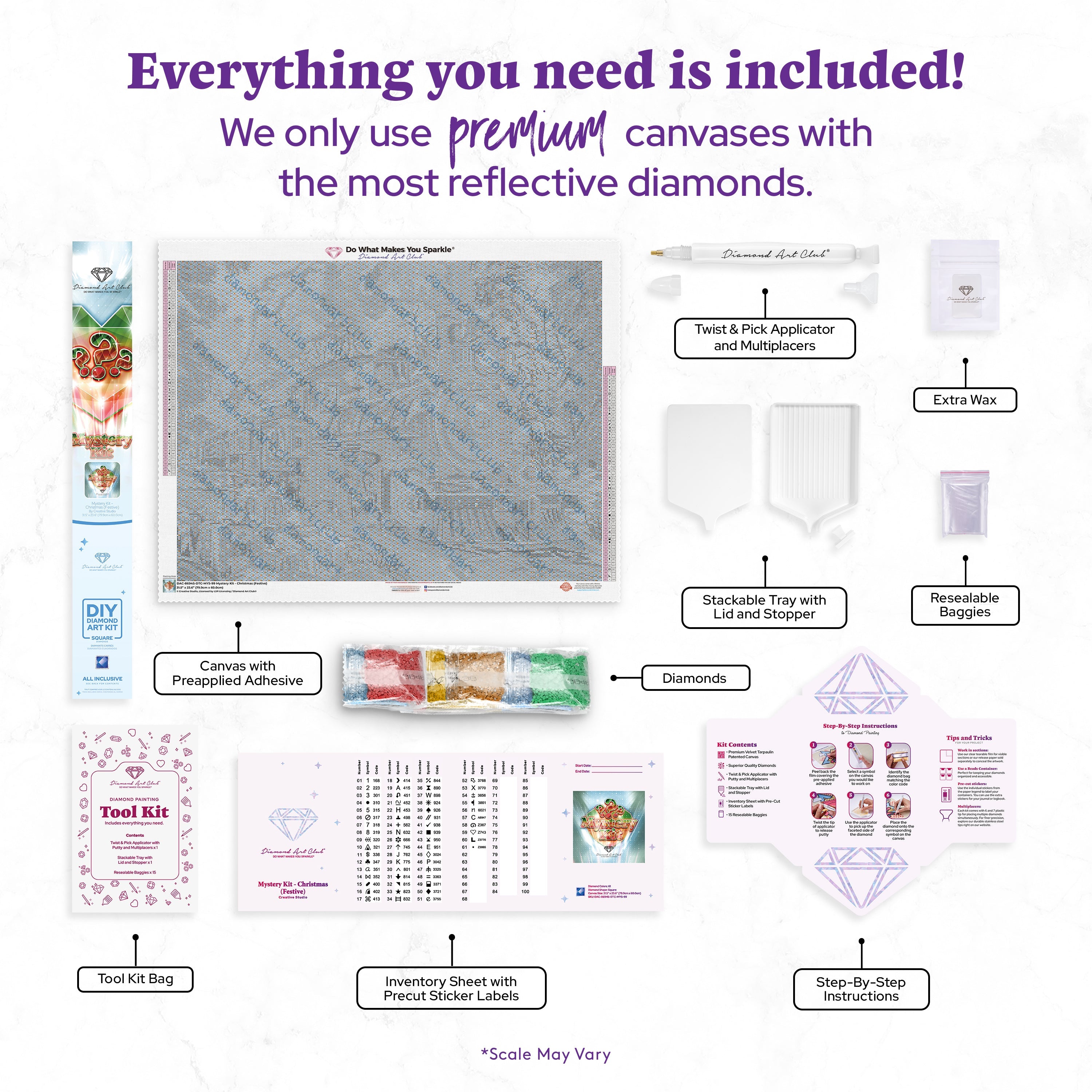 Mystery Kit #99 - Christmas (Festive) – Diamond Art Club