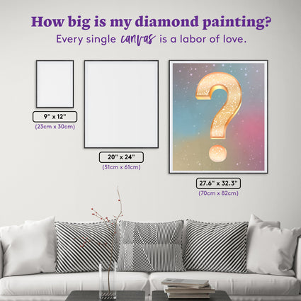 Diamond Painting Mystery Kit - Fantasy 27.6" x 32.3" (70cm x 82cm) / Square with 72 Colors including 3 ABs and 2 Fairy Dust Diamonds / 92,449