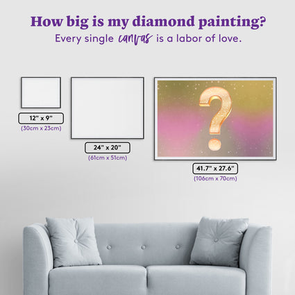 Diamond Painting Mystery Kit - Landscape (Nature) 41.7" x 27.6" (106cm x 70cm) / Square with 58 Colors including 1 AB and 2 Fairy Dust Diamonds / 119,425
