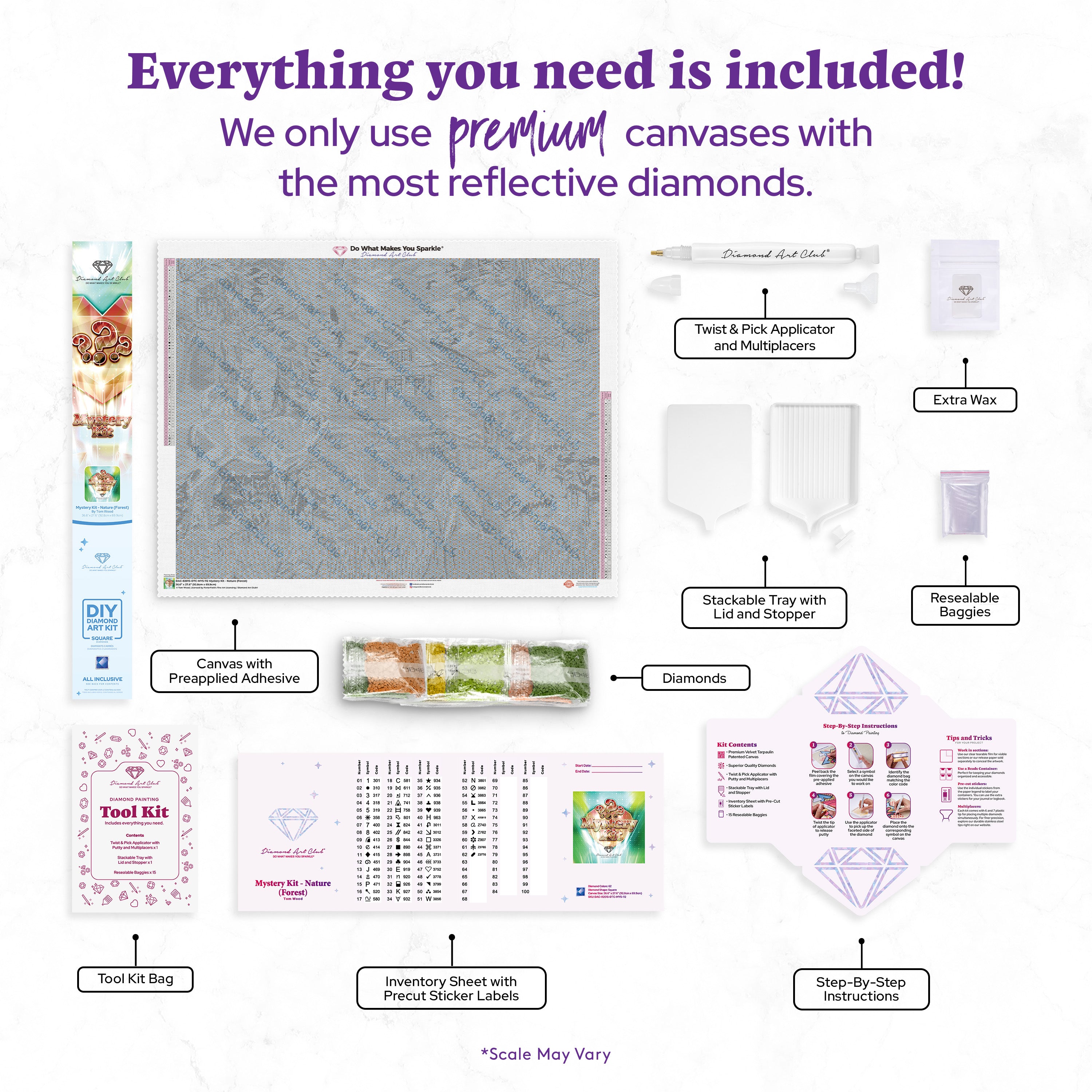 Mystery Kit #112 - Nature (Forest) Diamond Painting Kit – Diamond