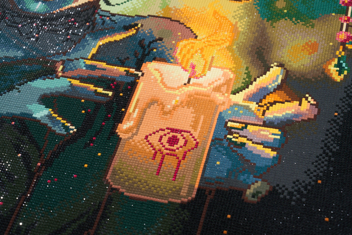 Diamond Painting Mystic Candle 22" x 22" (55.8cm x 55.8cm) / Square with 72 Colors including 2 ABs and 1 Iridescent Diamonds and 3 Fairy Dust Diamonds / 50,176