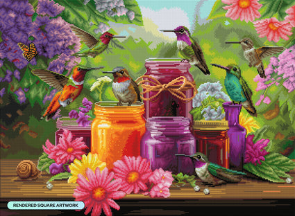 Diamond Painting Nature's Bounty 30" x 22" (75.9cm x 55.8cm) / Square with 65 Colors including 2 ABs and 3 Fairy Dust Diamonds / 68,320