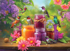 Diamond Painting Nature's Bounty 30" x 22" (75.9cm x 55.8cm) / Square with 65 Colors including 2 ABs and 3 Fairy Dust Diamonds / 68,320