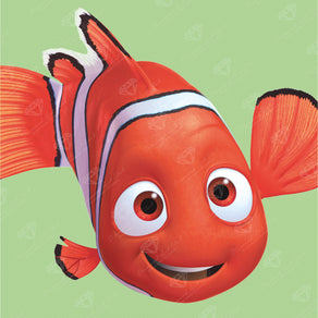 Diamond Painting Nemo 9" x 9" (22.8cm x 22.8cm) / Round with 23 Colors including 1 AB and 2 Fairy Dust Diamonds / 6,889