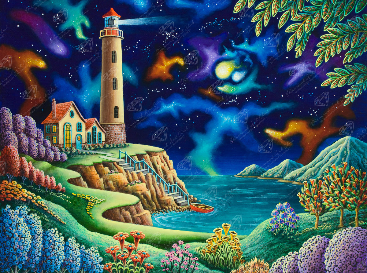 Diamond Painting Night Lights 37" x 27.6" (93.8cm x 69.9cm) / Square with 91 Colors including 3 ABs and 4 Fairy Dust Diamonds / 105,937