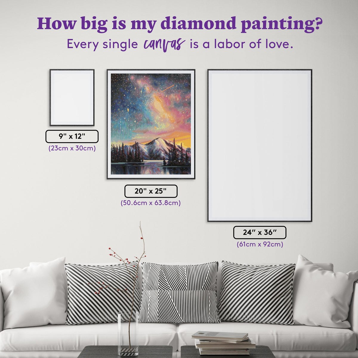 Diamond Painting Night Serenade 20" x 25" (50.6cm x 63.8cm) / Round with 85 Colors including 1 AB and 5 Fairy Dust Diamonds / 42,688