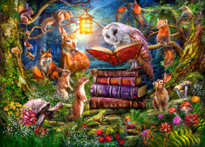 Diamond Painting Night Time Story 38.6" x 27.6" (97.8cm x 69.9cm) / Square with 74 Colors including 2 ABs and 5 Fairy Dust Diamonds / 110,433