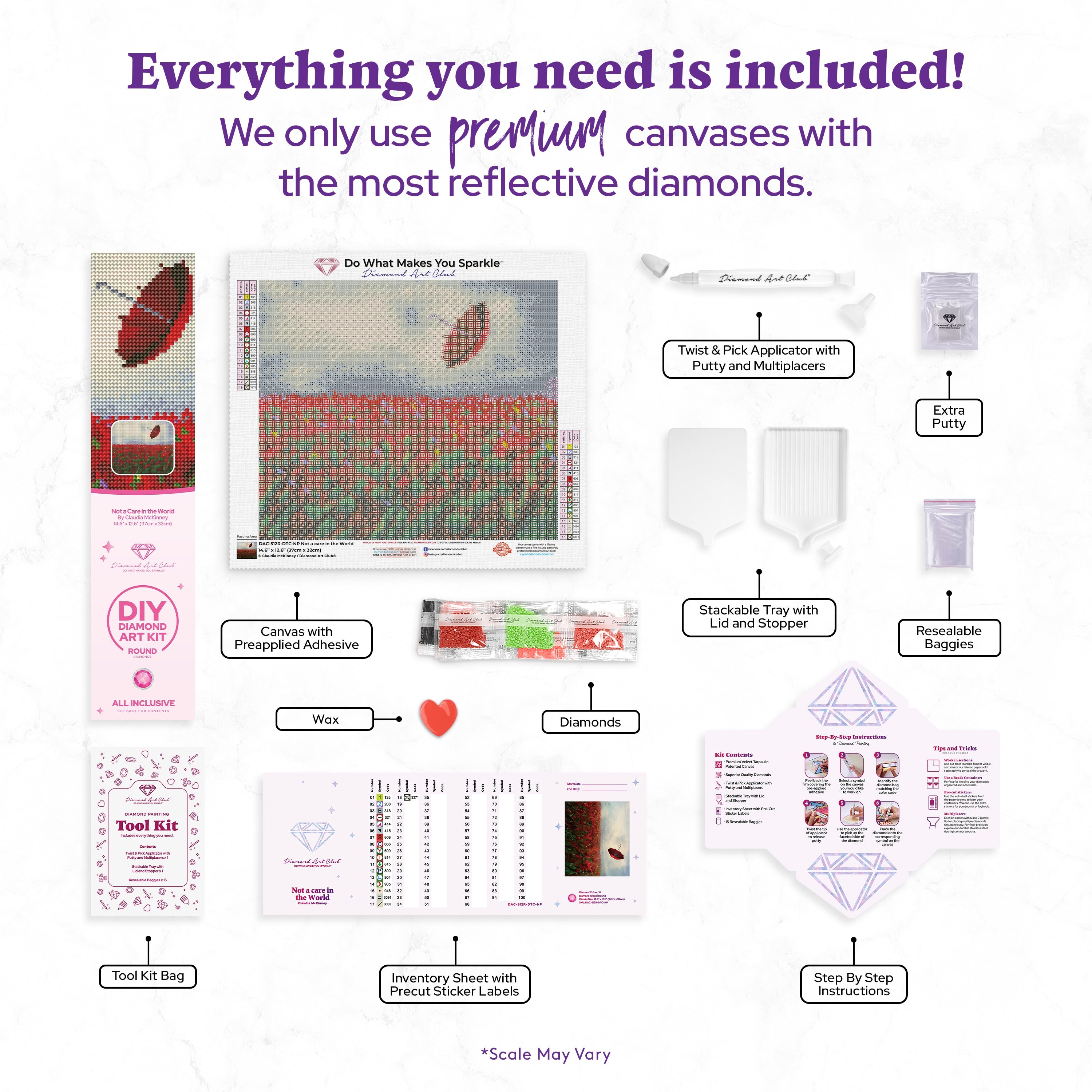 Not A Care In The World – Diamond Art Club