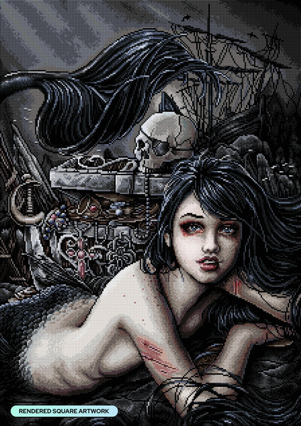 Diamond Painting Now All Your Treasures are Mine 22" x 31" (55.8cm x 78.7cm) / Square with 56 Colors including 1 AB and 1 Iridescent Diamond and 4 Fairy Dust Diamonds / 70,784