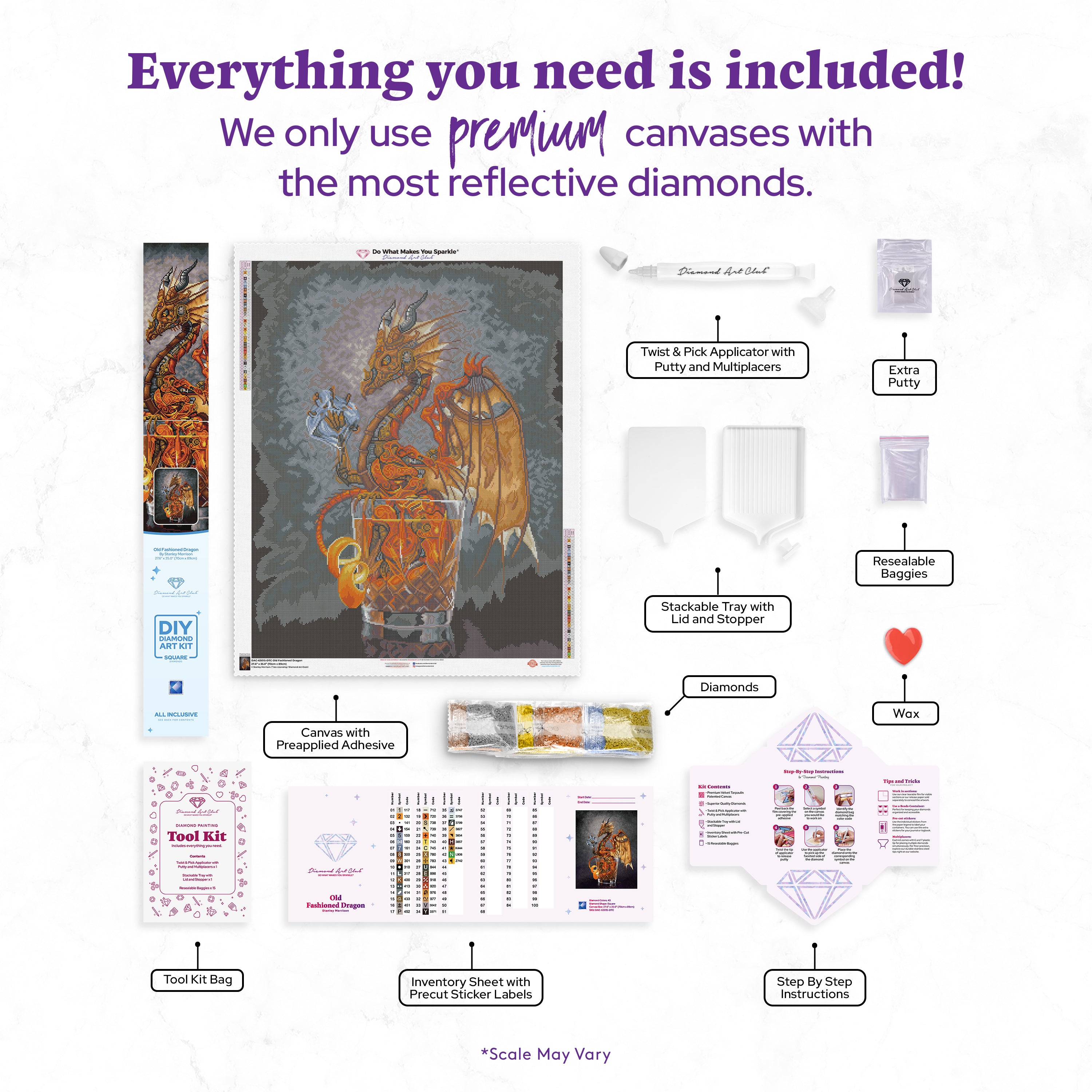 Old Fashioned Dragon – Diamond Art Club