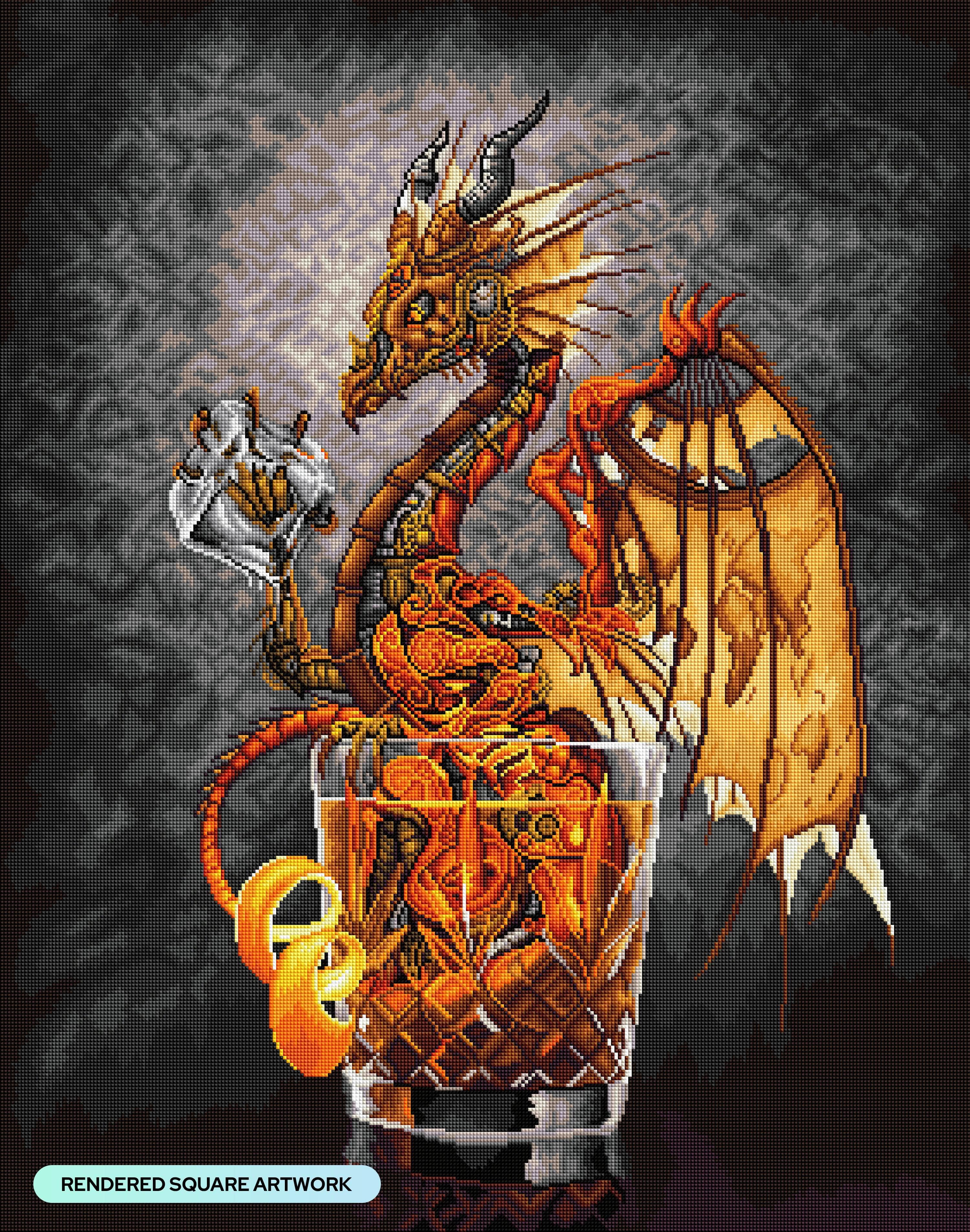 Old Fashioned Dragon – Diamond Art Club
