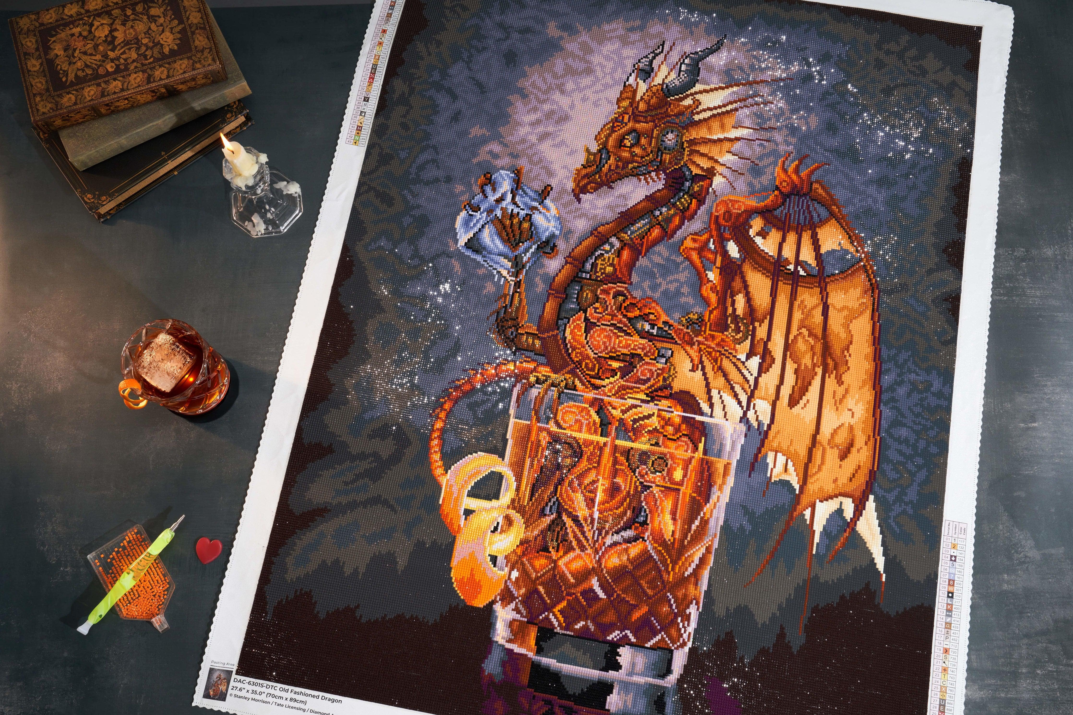 Old Fashioned Dragon Diamond Painting Kit – Diamond Art Club