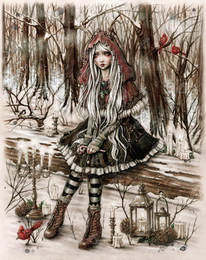 Diamond Painting Alice Under Tree, Full Image - Painting