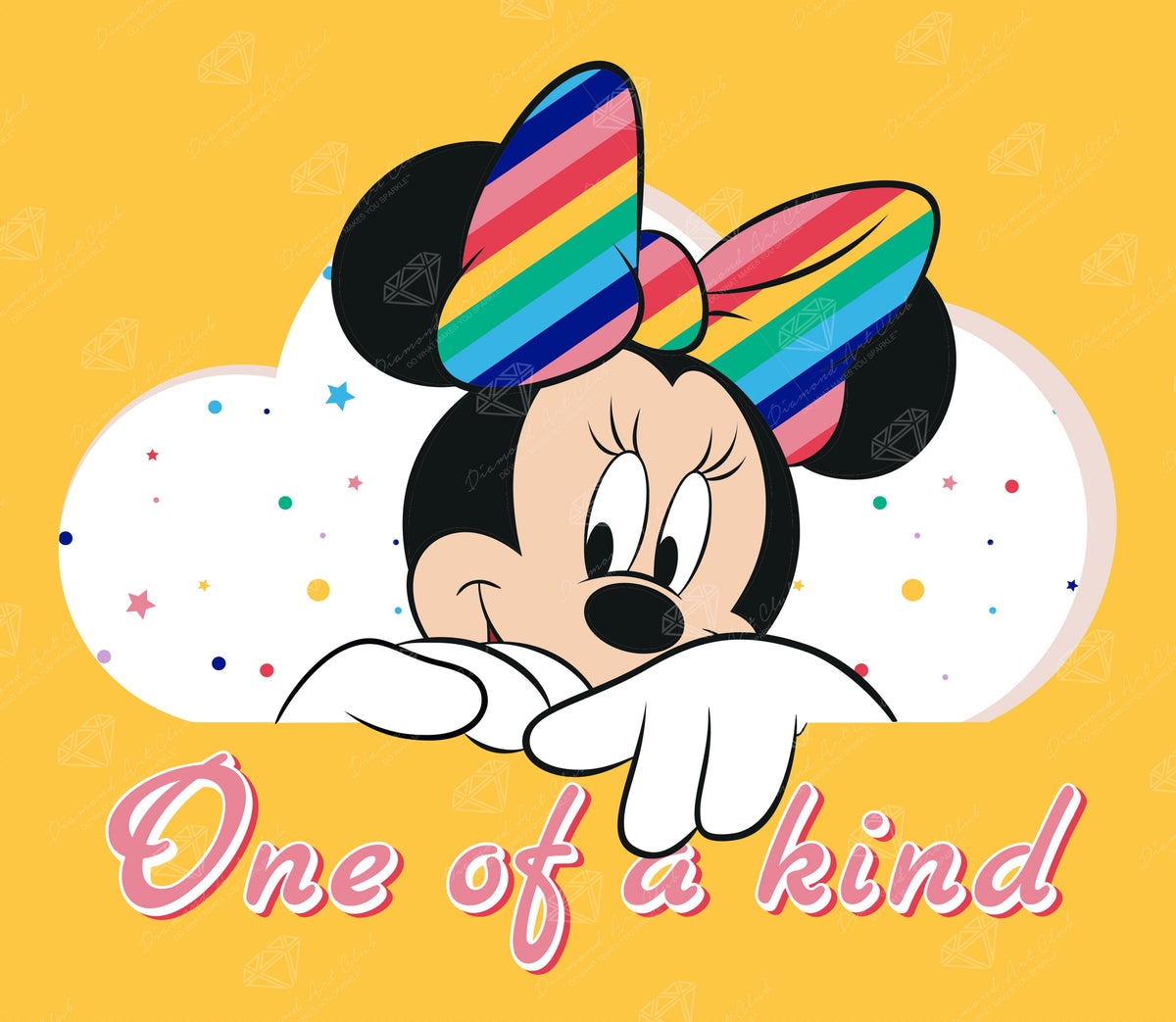 Diamond Painting One of a Kind 15" x 13" (38cm x 33cm) / Round with 13 Colors including 2 ABs and 3 Fairy Dust Diamonds / 16,560