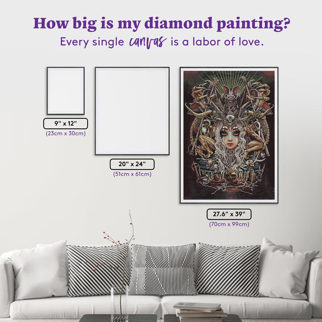 Diamond Painting Oracle 27.6" x 39" (70cm x 99cm) / Square with 43 Colors including 2 ABs and 2 Fairy Dust Diamonds / 111,557