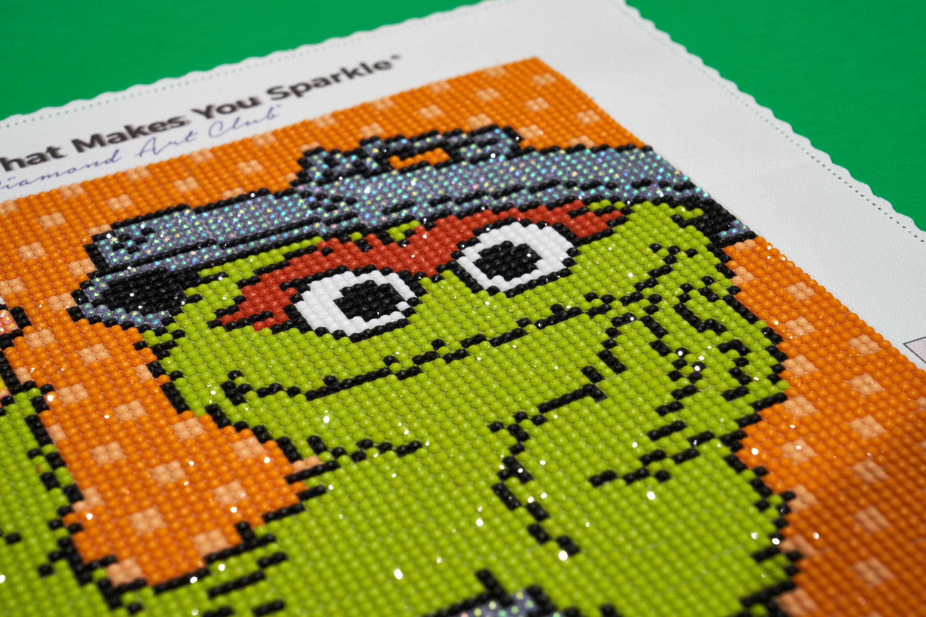 Oscar the Grouch 肖像ダイヤモンドアートキット | Diamond Art Club