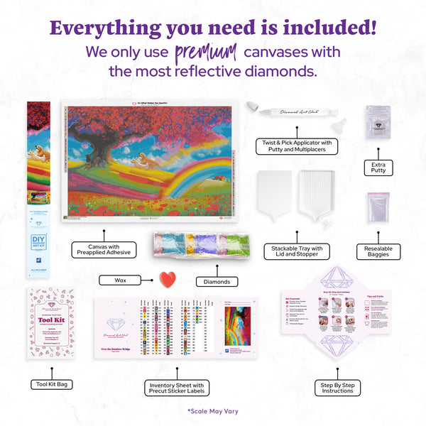 Over the Rainbow Bridge Diamond Painting Kit – Diamond Art Club