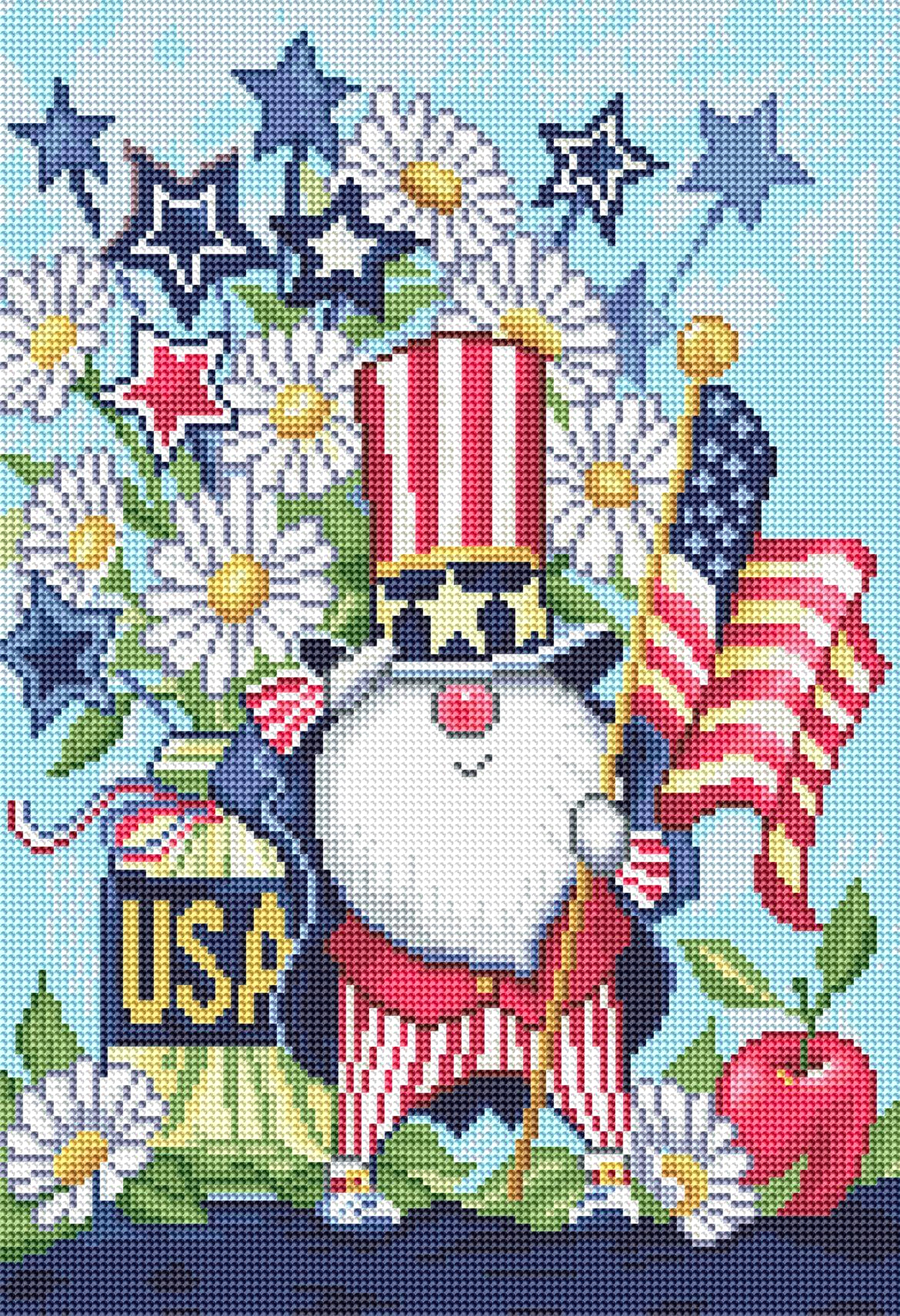 Patriotic Gnome – Diamond Art Club