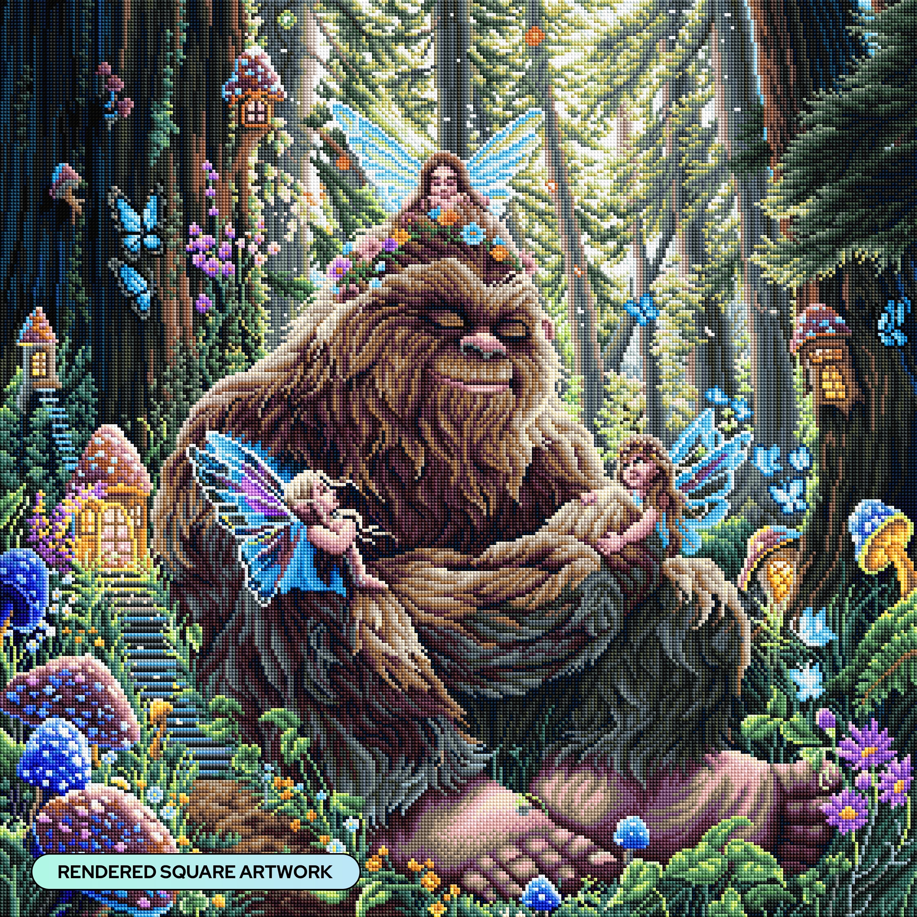 Peaceful Bigfoot Diamond Painting Kit – Diamond Art Club