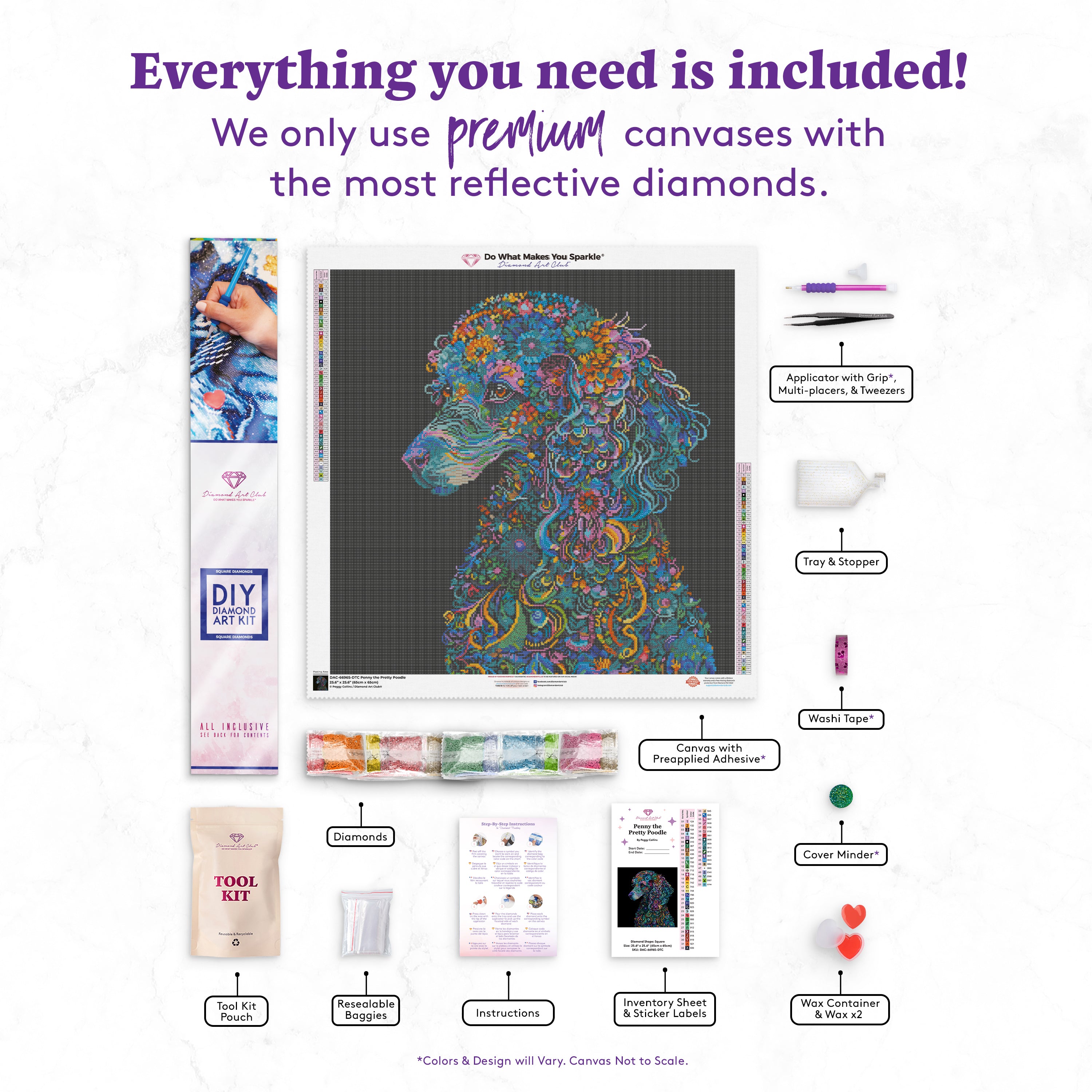 Penny the Pretty Poodle – Diamond Art Club