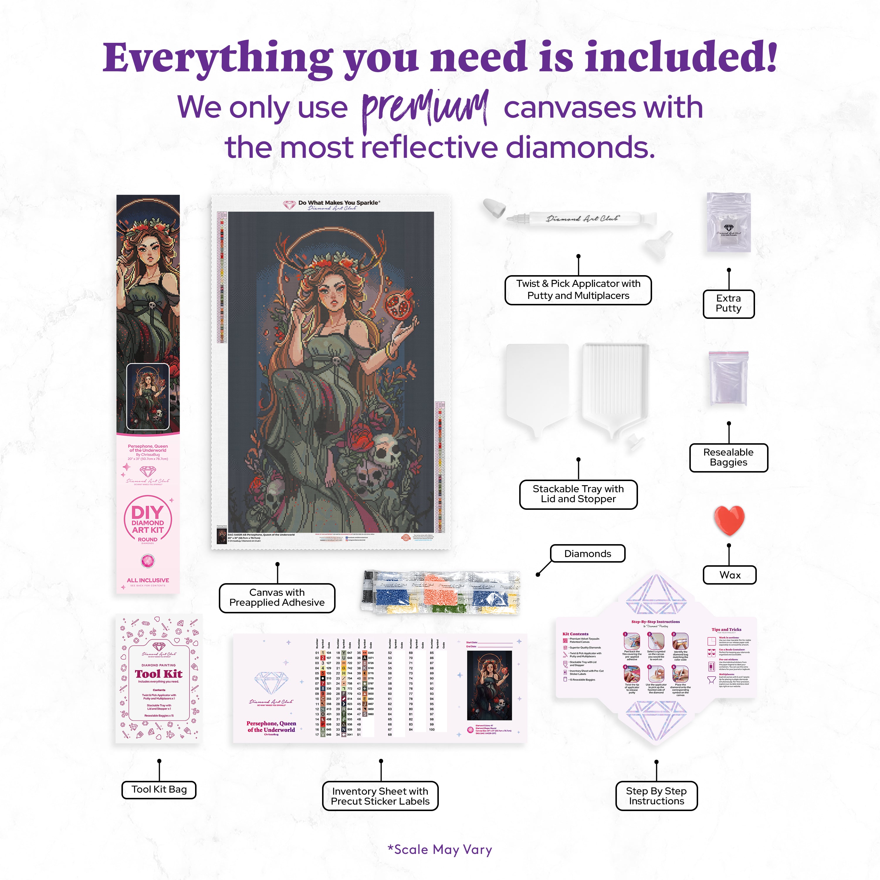 Persephone, Queen of the Underworld – Diamond Art Club