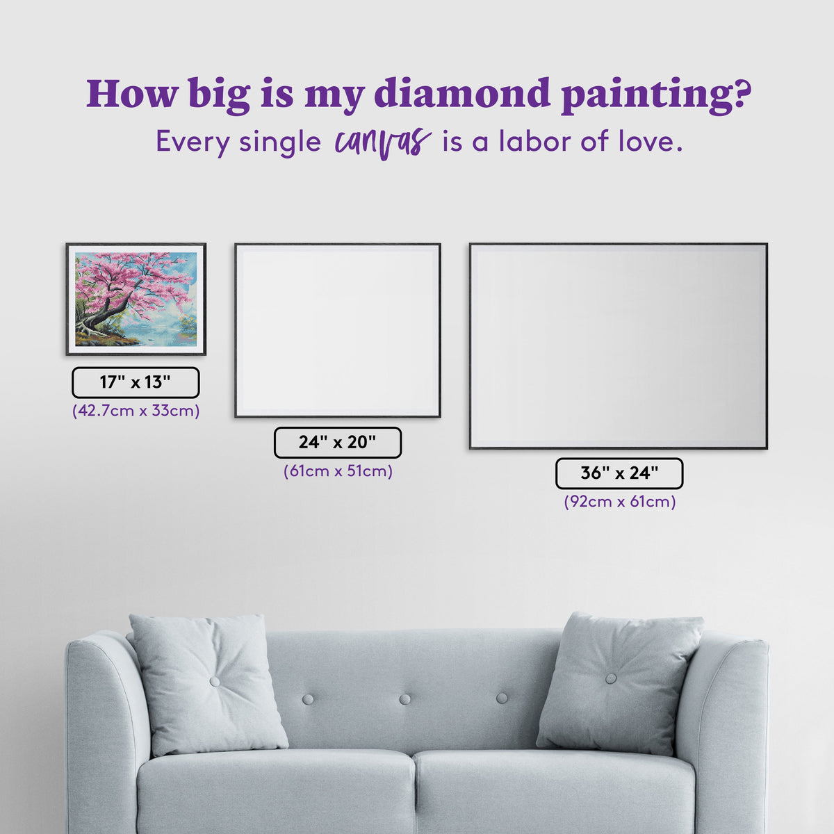 Diamond Painting Petals by the Quiet Shore 17" x 13" (42.7cm x 33cm) / Round with 35 Colors including 2 ABs and 2 Fairy Dust Diamonds / 18,600