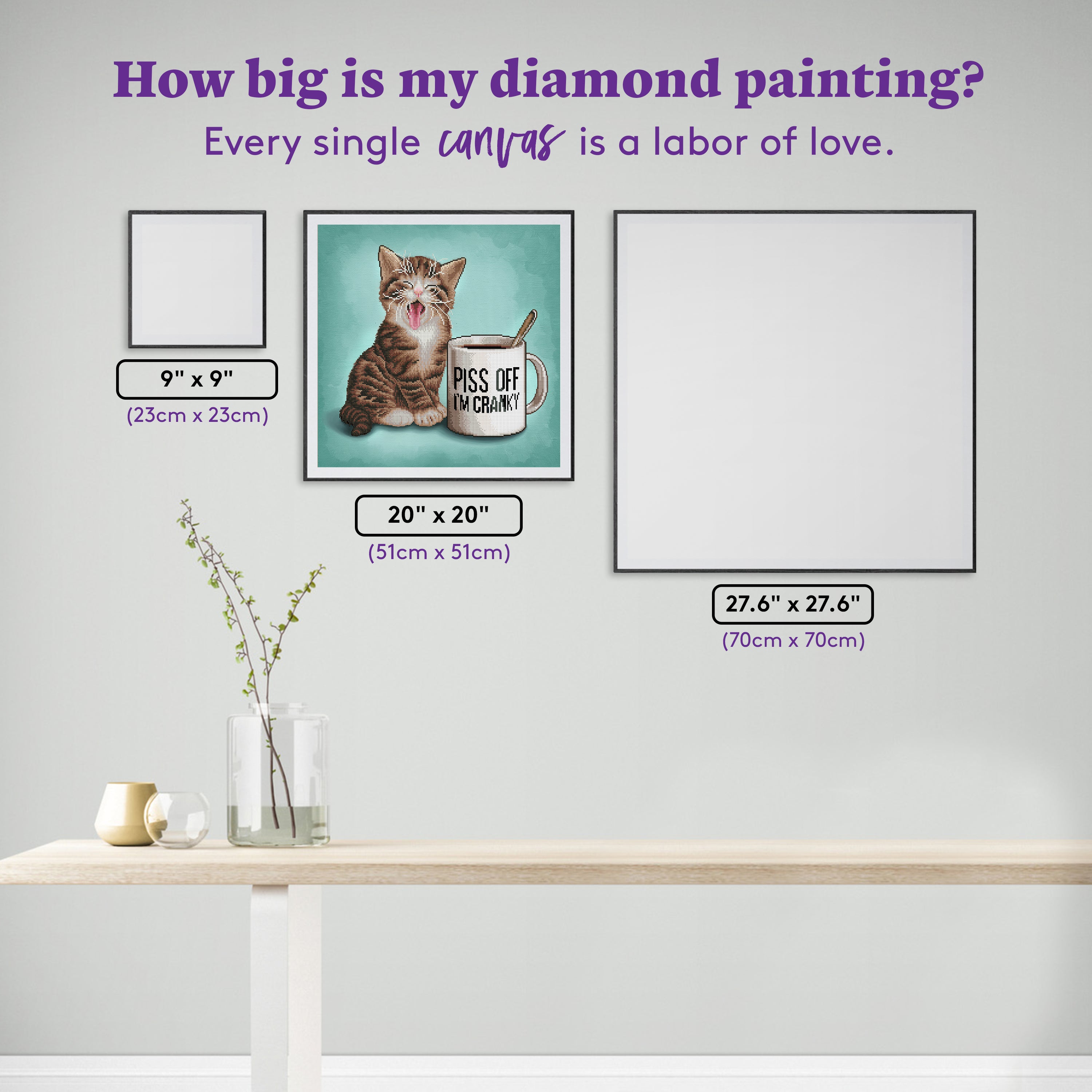 Piss Off I'm Cranky Kitten – Diamond Art Club