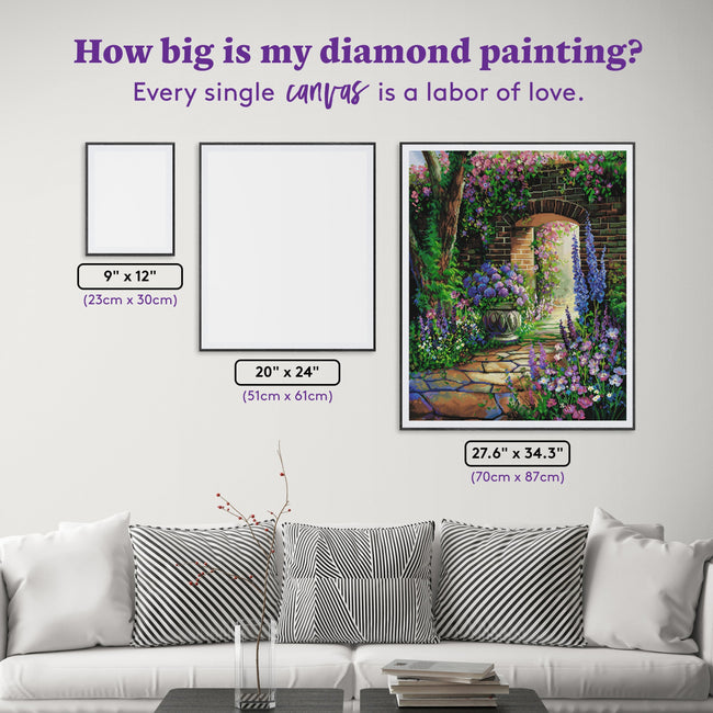 Diamond Painting Poet's Retreat 27.6" x 34.3" (70cm x 87cm) / Square With 67 Colors Including 5 ABs and 1 Fairy Dust Diamond / 98,069