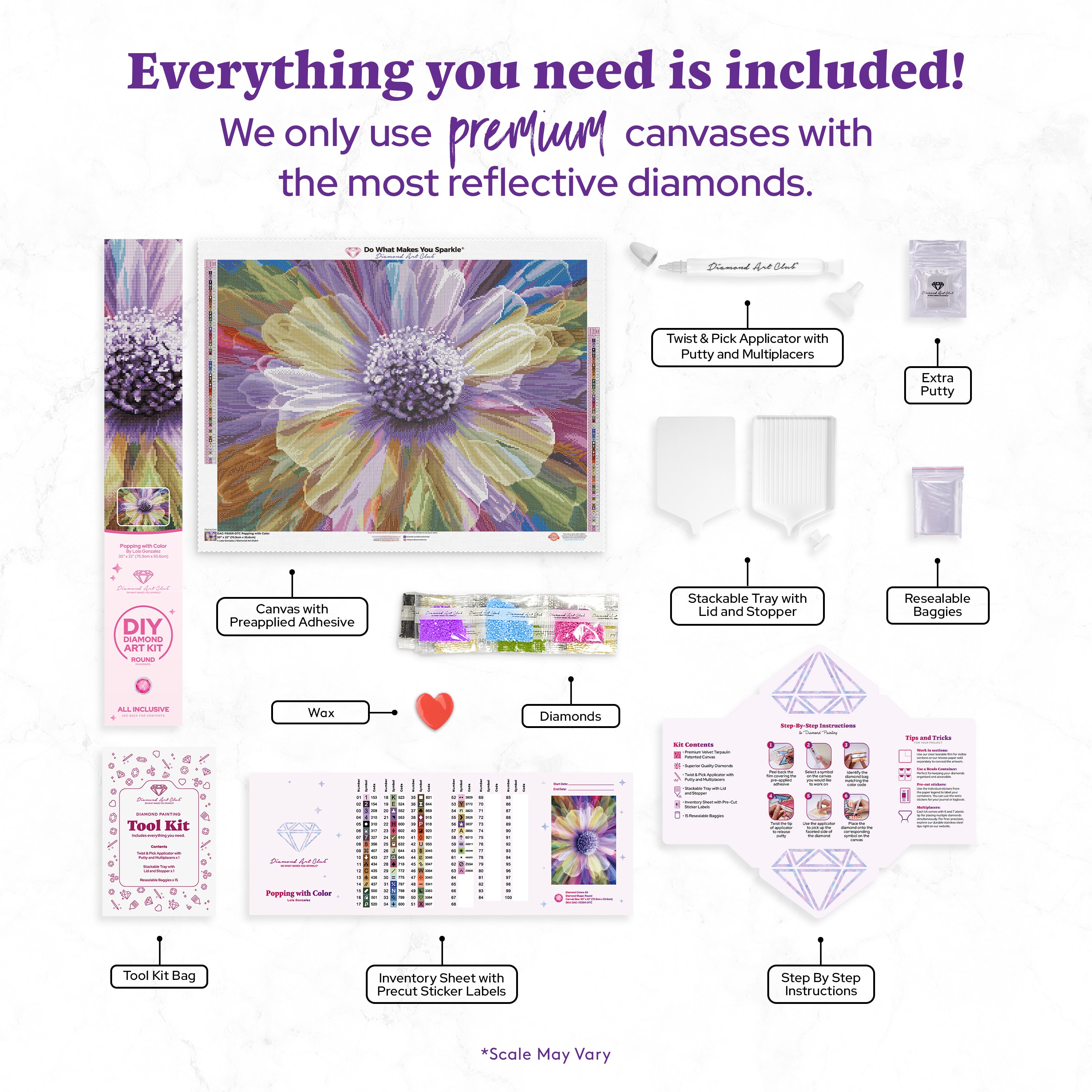 Popping with Color – Diamond Art Club