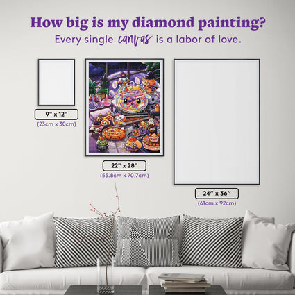 Diamond Painting Potion Room 22" x 28" (55.8cm x 70.7cm) / Square with 96 Colors including 4 ABs and 2 Fairy Dust Diamonds / 63,616