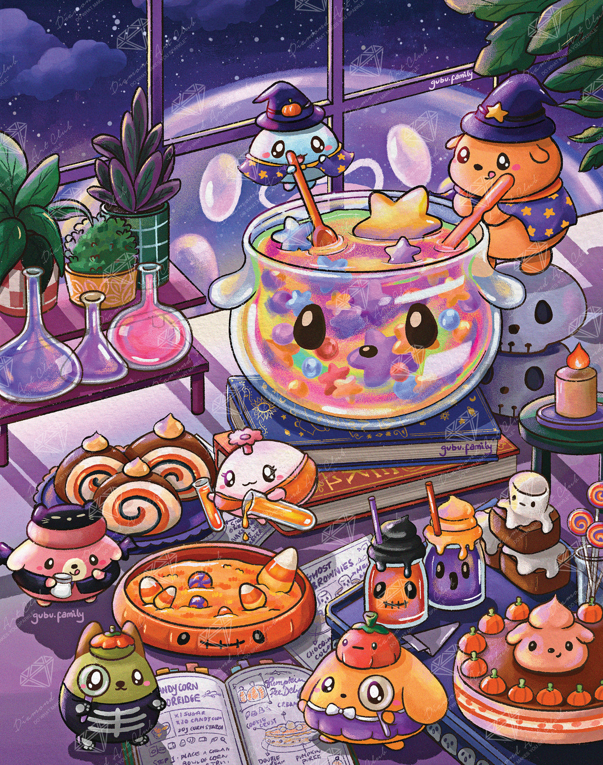 Diamond Painting Potion Room 22" x 28" (55.8cm x 70.7cm) / Square with 96 Colors including 4 ABs and 2 Fairy Dust Diamonds / 63,616