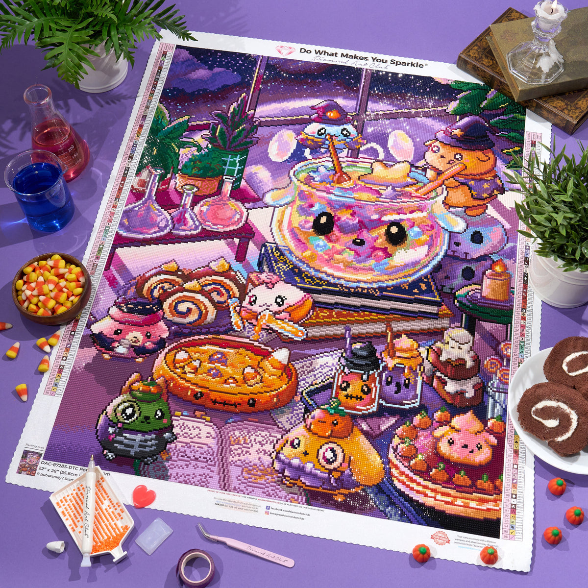 Diamond Painting Potion Room 22" x 28" (55.8cm x 70.7cm) / Square with 96 Colors including 4 ABs and 2 Fairy Dust Diamonds / 63,616