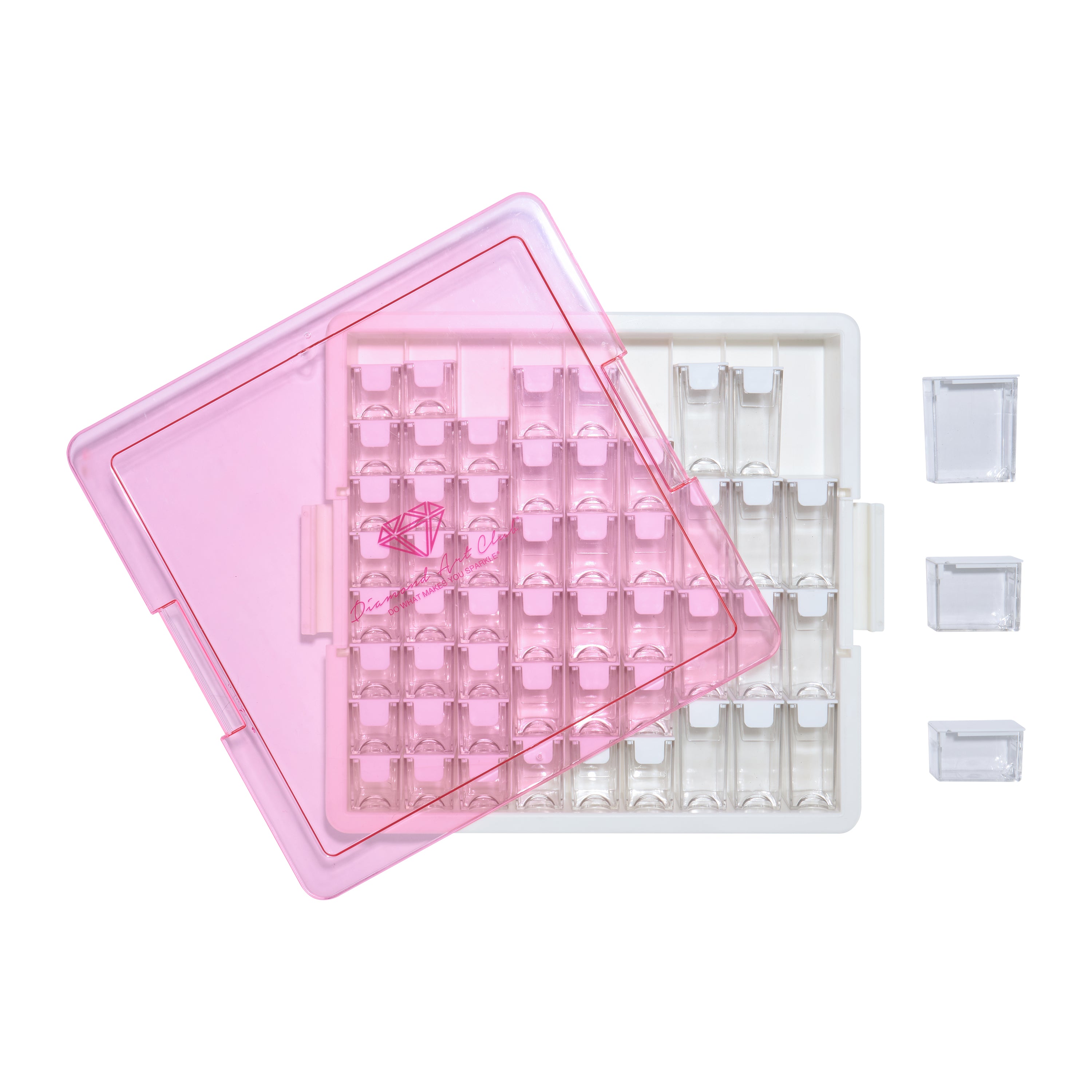 aufbewahrung für diamond painting bilder Premium 54-Container Diamond Storage Organizer – Diamond Art Club