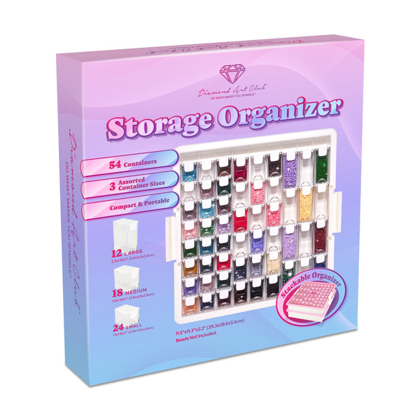 Premium 54-Container Diamond Storage Organizer – Diamond Art Club