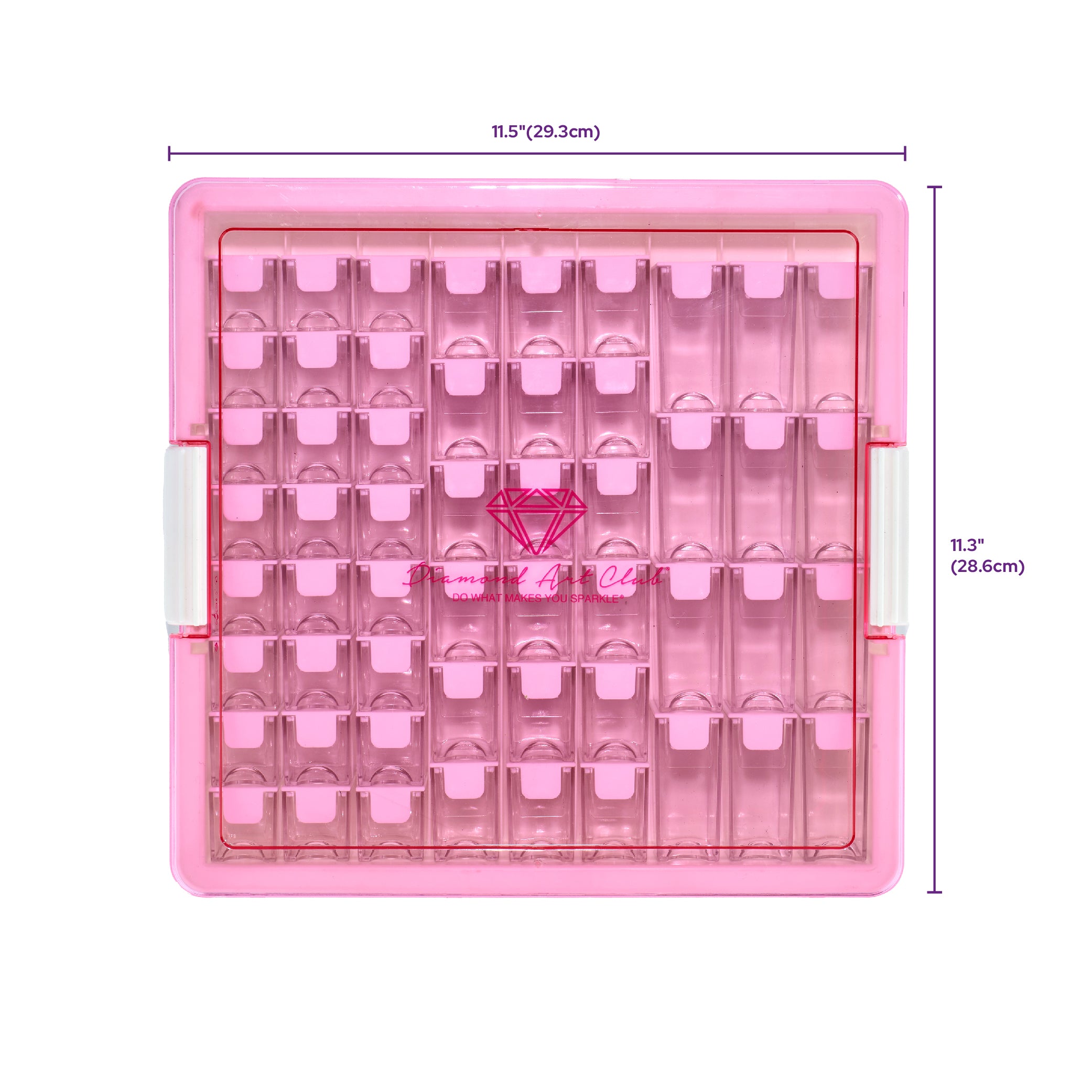 aufbewahrung für diamond painting bilder Premium 54-Container Diamond Storage Organizer – Diamond Art Club
