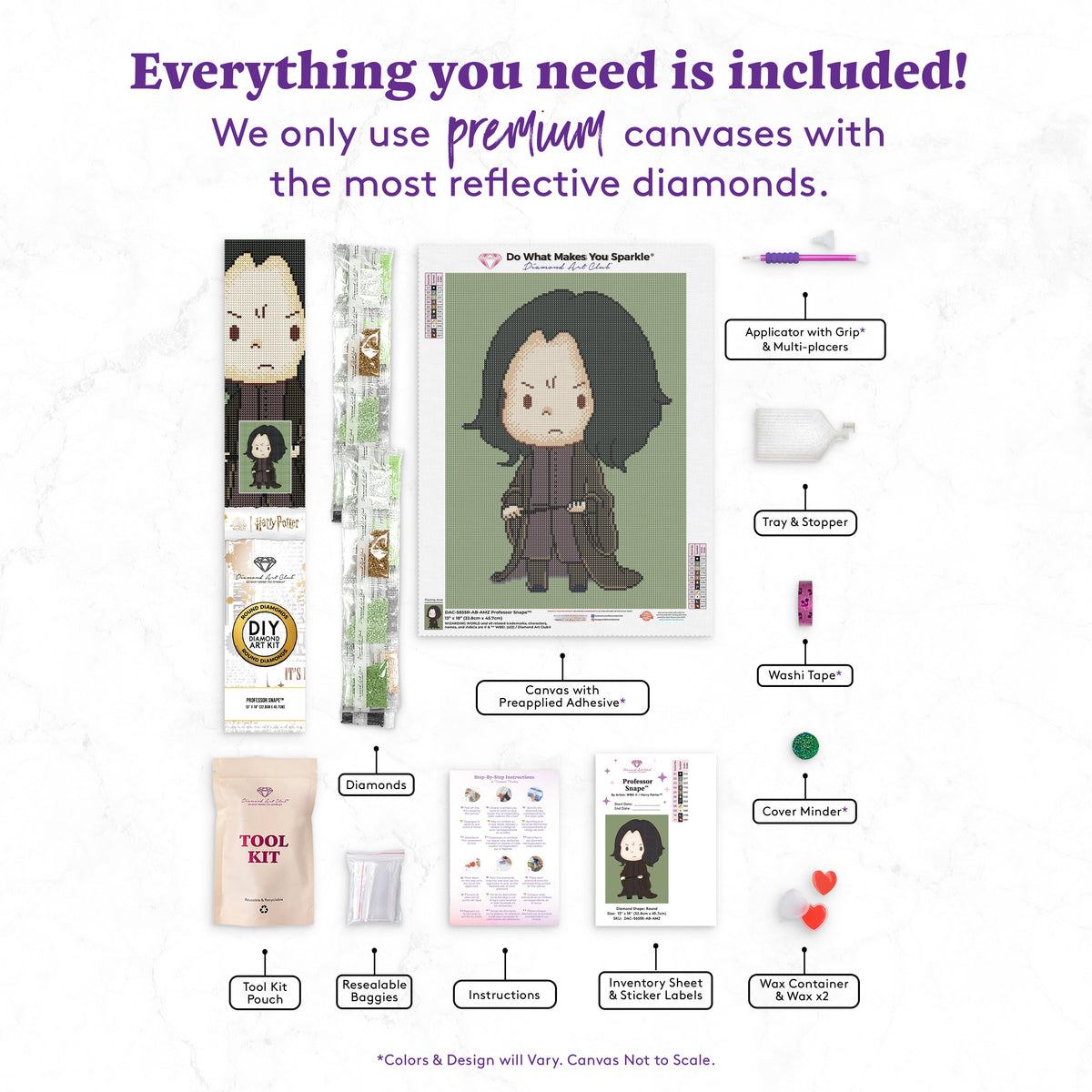 Diamond Painting Professor Snape™ 13" x 18" (32.8cm x 45.7cm) / Round With 11 Colors / 19,071