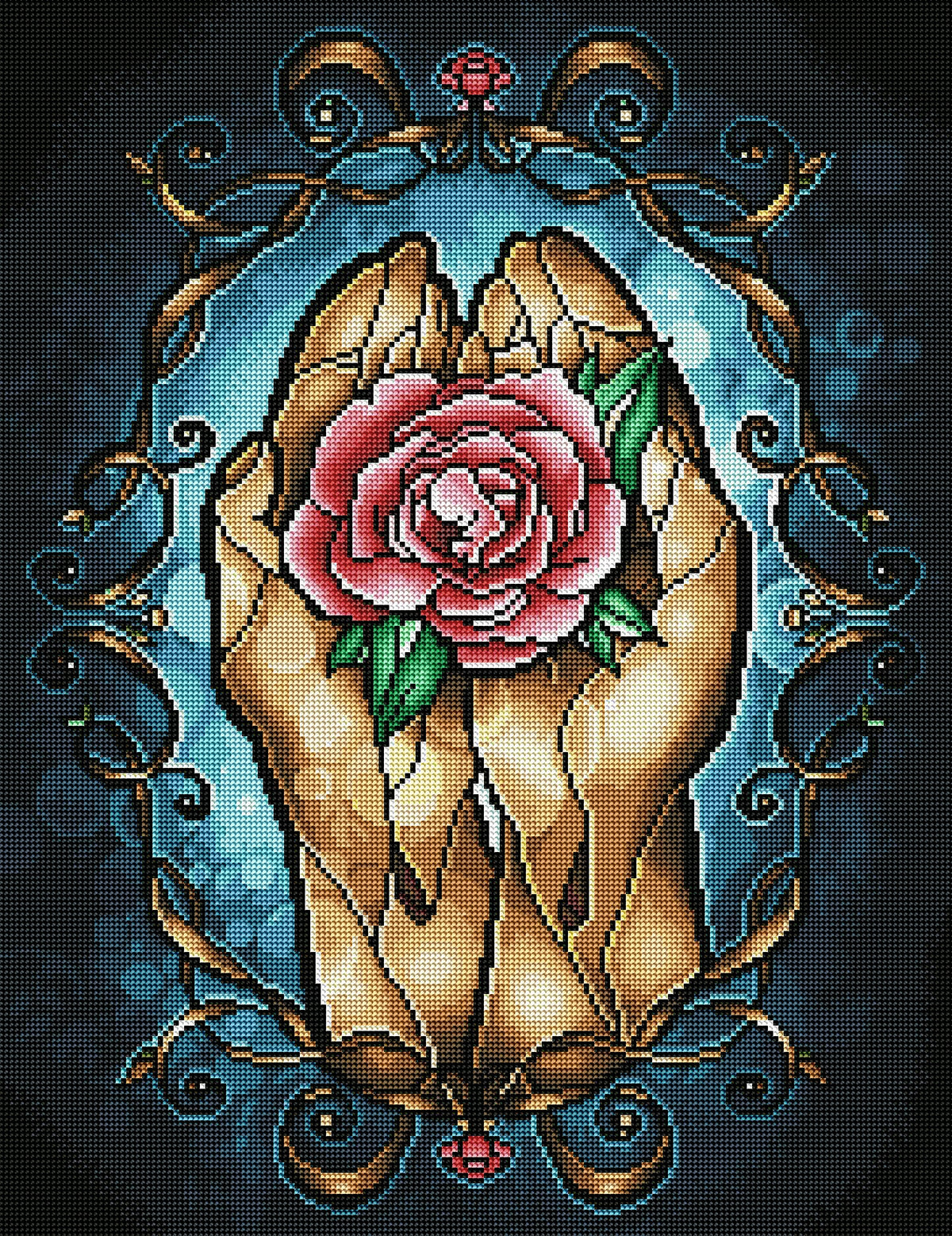 Diamond Painting Providence 20" x 26″ (51cm x 66cm) / Round with 38 Colors including 4 ABs / 42,535