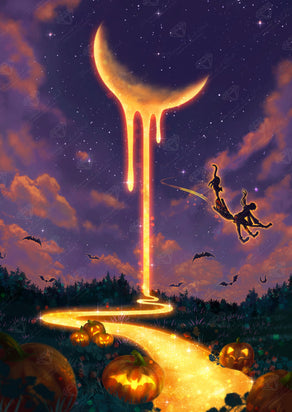 Diamond Painting Pumpkin 22" x 31" (55.8cm x 78.7cm) / Square With 51 Colors Including 1 AB and 5 Fairy Dust Diamonds and 1 Iridescent Diamond / 70,784