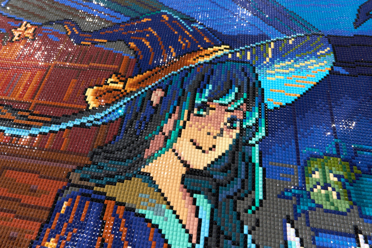 Diamond Painting Pumpkin Season 44.1" x 27.6" (111.8cm x 69.9cm) / Square with 95 Colors including 4 ABs and 3 Fairy Dust Diamonds / 126,169