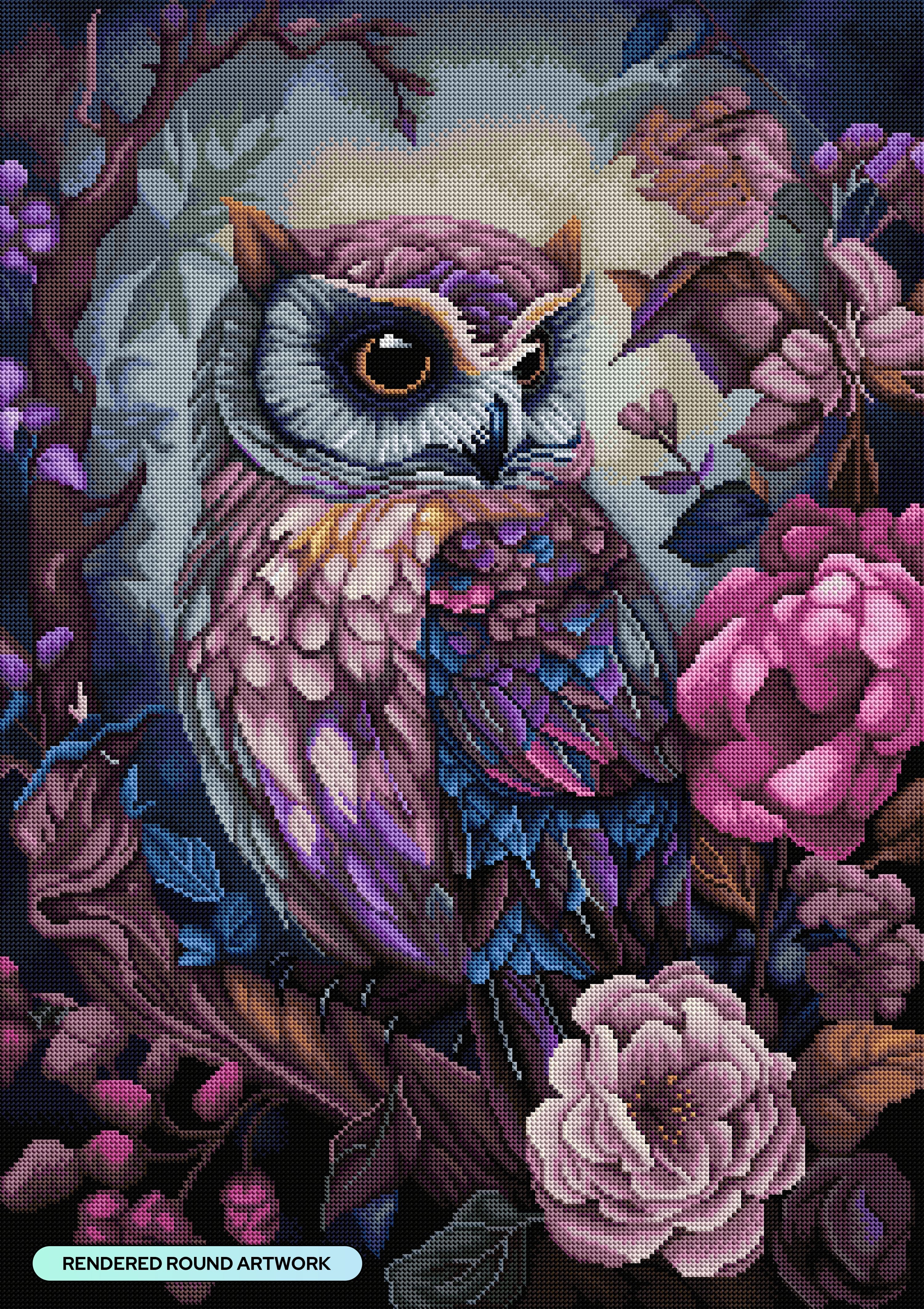 Purple Owl – Diamond Art Club