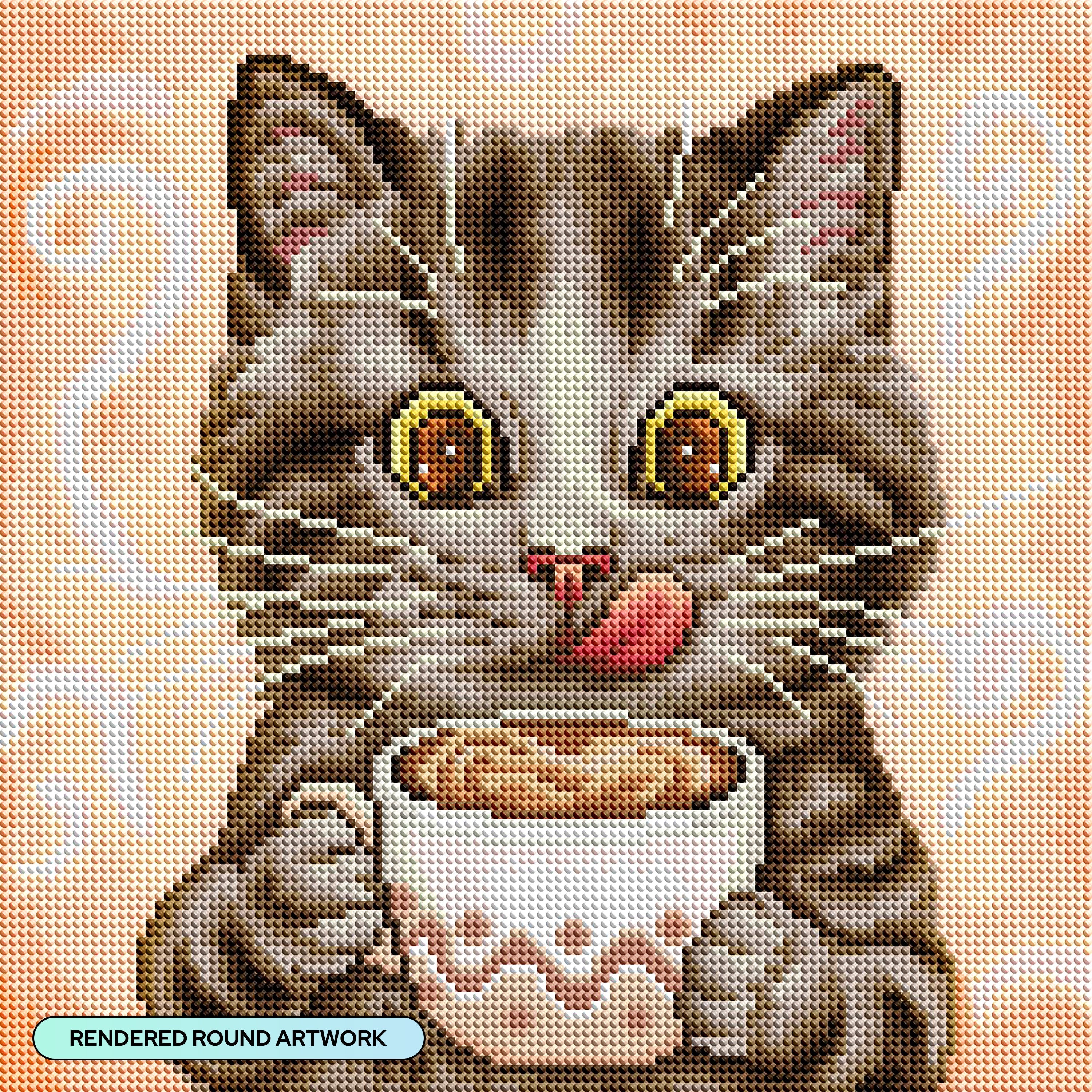 Purrfect Latte – Diamond Art Club