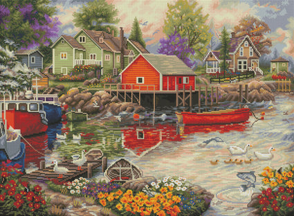 Diamond Painting Quiet Cove 30" x 22″ (76cm x 56cm) / Square with 55 Colors including 2 ABs / 67,049