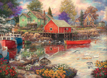 Diamond Painting Quiet Cove 30" x 22″ (76cm x 56cm) / Square with 55 Colors including 2 ABs / 67,049