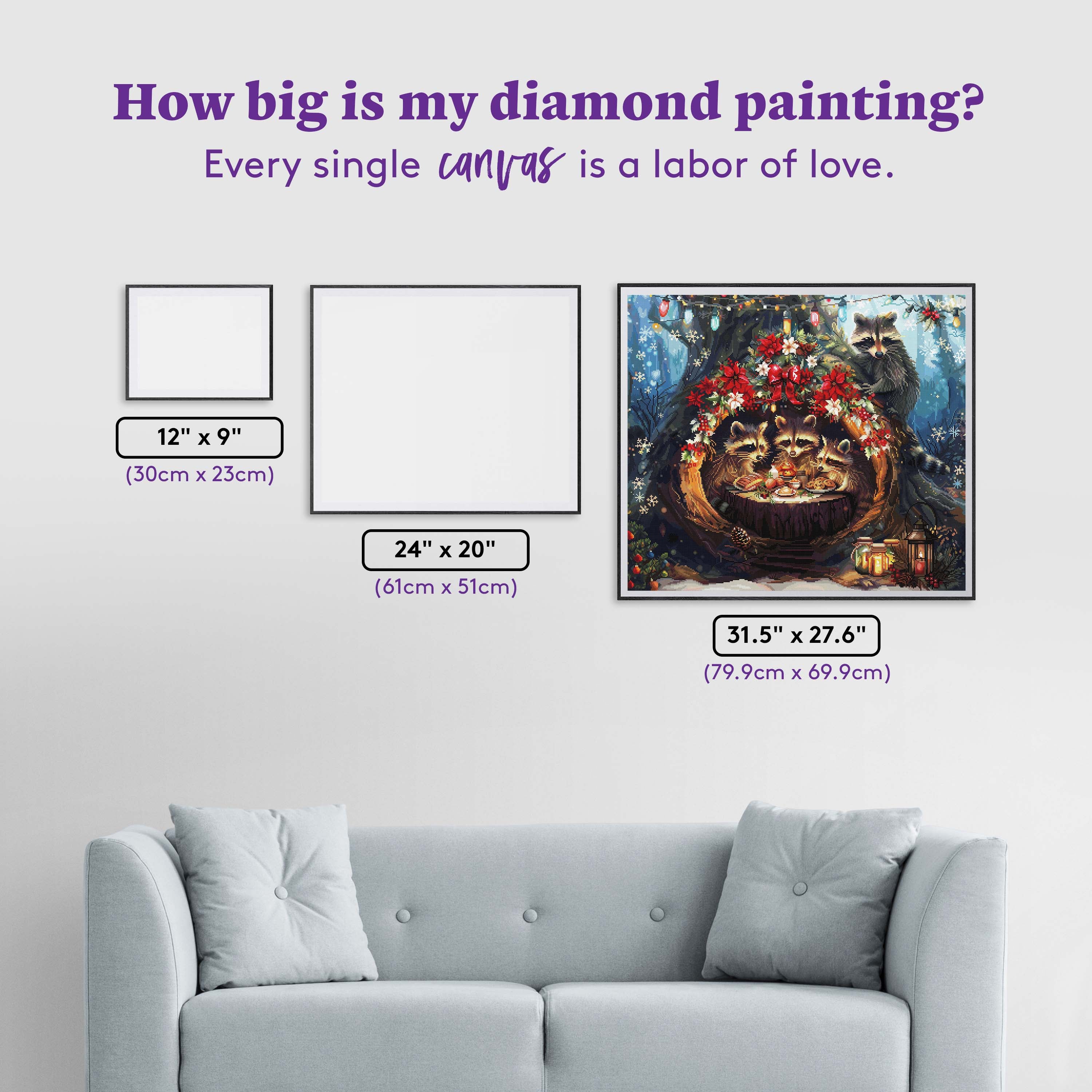 Raccoon Christmas – Diamond Art Club