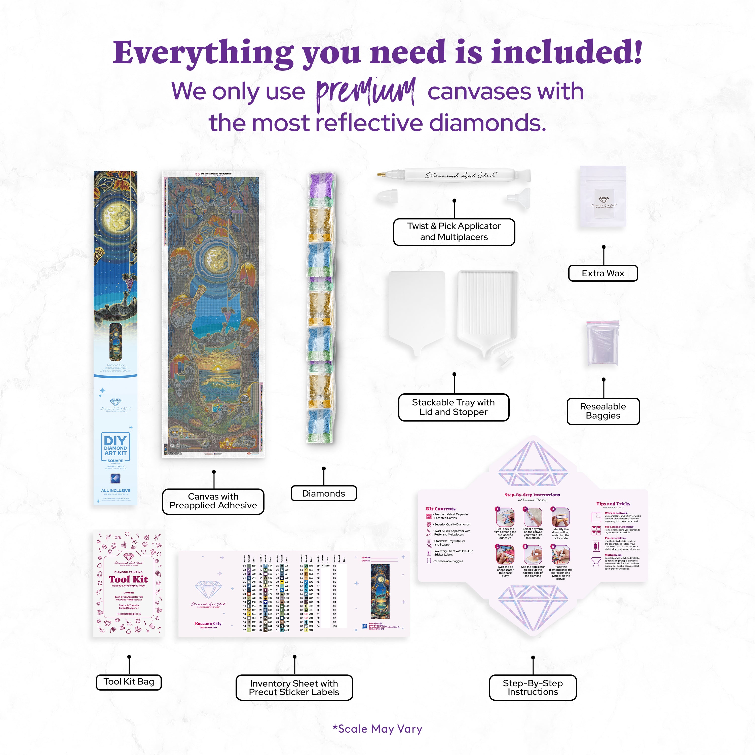 Raccoon City Diamond Painting Kit – Diamond Art Club