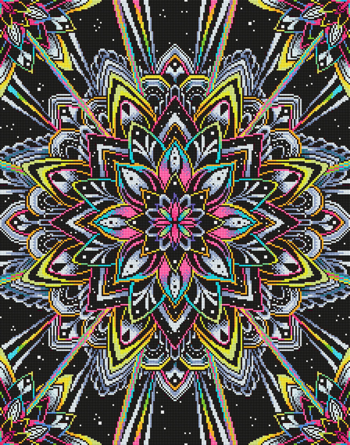 Diamond Painting Radiance 22" x 28" (55.8cm x 70.7cm) / Square with 30 Colors including 3 ABs and 1 Iridescent Diamond and 1 Special Diamond / 63,468