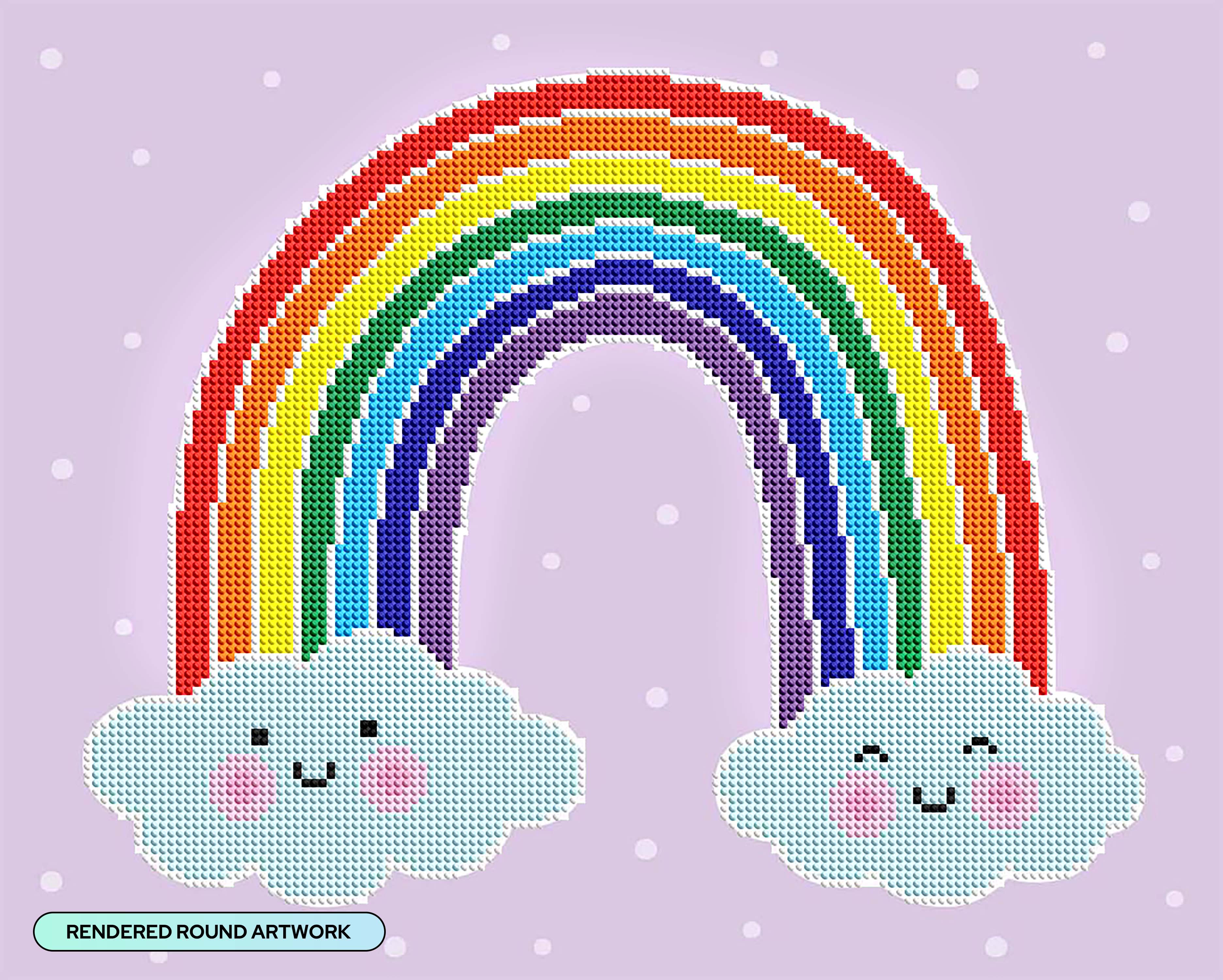 ダイヤモンドアートクラブ　アイスクリームレインボー Ice Cream Rainbow – Diamond Art Club