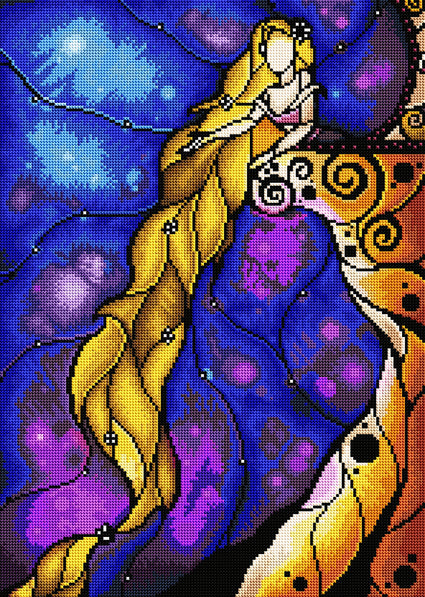 Diamond Painting Rapunzel 16.5″ x 23.2″ (42cm x 59cm) / Round With 42 Colors including 2 ABs / 30,932